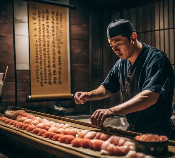 寿司起源之谜，揭秘其诞生地的神秘面纱,探寻寿司之源，揭秘寿司起源于哪个国家,风味,第1张