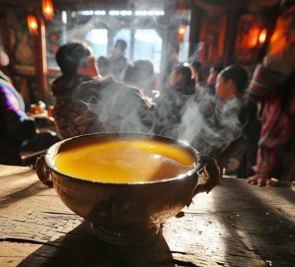 藏地酥油茶，探寻神秘高原的香醇魅力,酥油茶，揭开藏地特产的神秘面纱,营养价值,风味,传承,第1张
