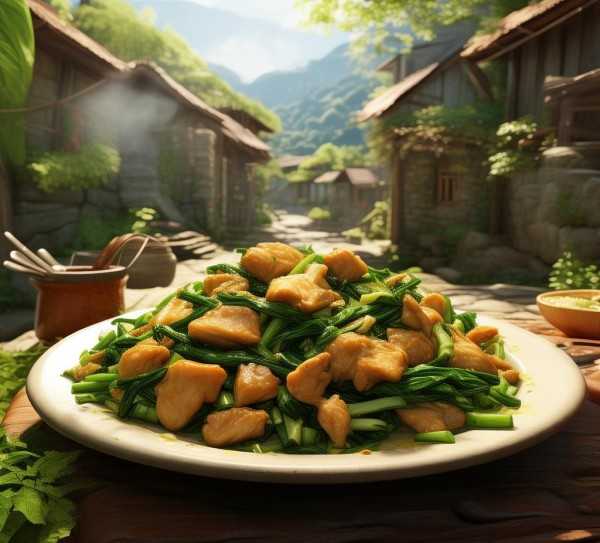 青炒鸡故里探秘，探寻美食之源的旅程,探寻美食之源，青炒鸡的故乡之谜,营养价值,风味,传承,第1张