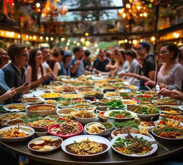 城市美食探秘，自助餐圣地大盘点,探秘美食，盘点各大城市值得一试的自助餐圣地,美食之旅,第1张