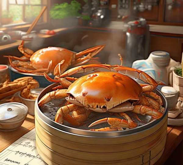 大闸蟹蒸煮时间揭秘，掌握美味秘诀的指南,大闸蟹蒸煮指南，揭秘大闸蟹要蒸多久才能吃的美味秘诀,营养价值,注意事项,食品安全,第1张