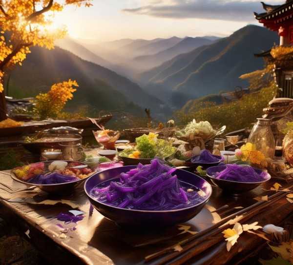 乌米饭，寻味中国——乌米饭的地理传奇,乌米饭，探寻我国独特的地理特产—乌米饭的故乡,营养价值,传承,美味佳肴,第1张