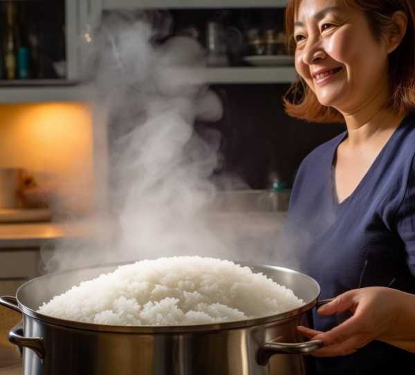 家庭蒸米饭小窍门，轻松告别糊锅硬心，米饭香喷喷的秘密,轻松掌握家庭蒸米饭技巧，告别糊锅硬心，每一粒都香喷喷,米饭,第1张