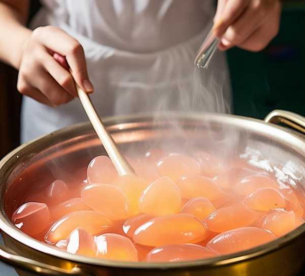 桃胶烹饪指南，揭秘最佳熟成时间与技巧,桃胶煮多久才能熟？揭秘桃胶的最佳烹饪时间及技巧,营养价值,烹饪时间,养生,第1张