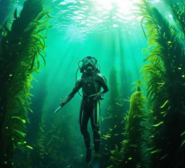 海洋绿色奇迹，海带生活之谜大揭秘,探寻海带生活的神秘海域，揭秘海洋中的绿色奇迹,营养价值,第1张